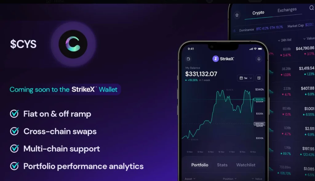 A cell phone displaying a stock market on the screen